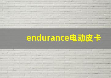 endurance电动皮卡