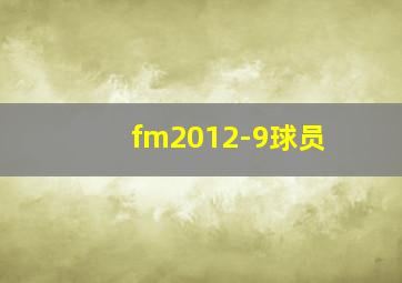 fm2012-9球员