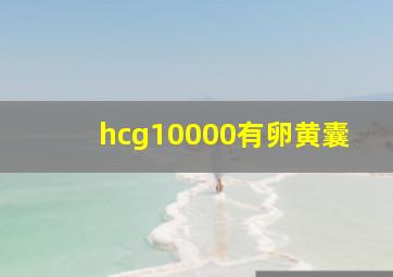 hcg10000有卵黄囊