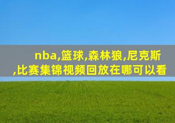 nba,篮球,森林狼,尼克斯,比赛集锦视频回放在哪可以看