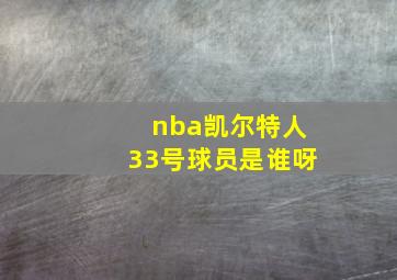 nba凯尔特人33号球员是谁呀