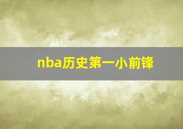 nba历史第一小前锋