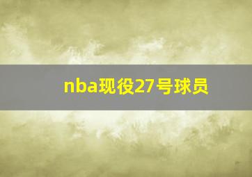 nba现役27号球员