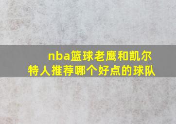 nba篮球老鹰和凯尔特人推荐哪个好点的球队