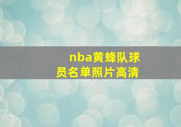 nba黄蜂队球员名单照片高清