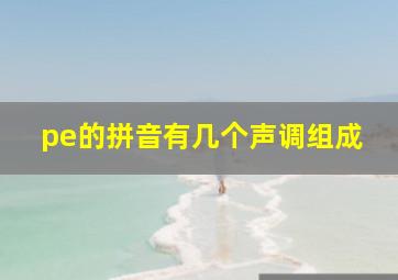 pe的拼音有几个声调组成