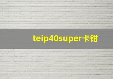 teip40super卡钳