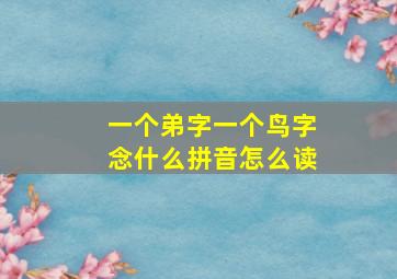 一个弟字一个鸟字念什么拼音怎么读