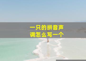 一只的拼音声调怎么写一个