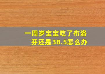 一周岁宝宝吃了布洛芬还是38.5怎么办