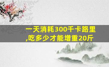 一天消耗300千卡路里,吃多少才能增重20斤