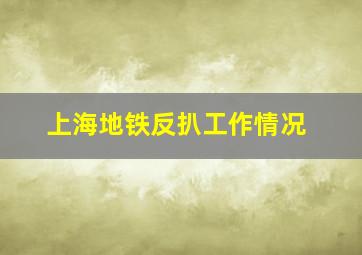 上海地铁反扒工作情况