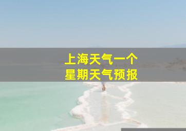 上海天气一个星期天气预报