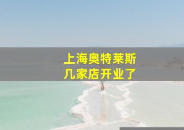 上海奥特莱斯几家店开业了