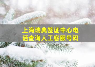 上海瑞典签证中心电话查询人工客服号码