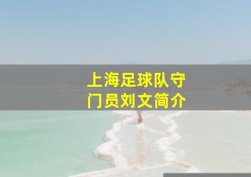 上海足球队守门员刘文简介