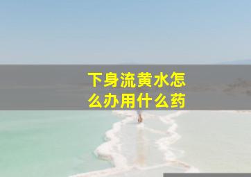 下身流黄水怎么办用什么药