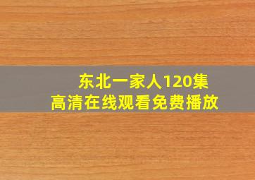 东北一家人120集高清在线观看免费播放