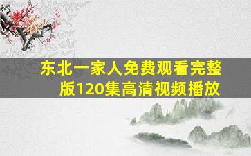 东北一家人免费观看完整版120集高清视频播放