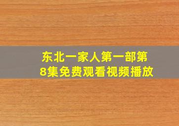 东北一家人第一部第8集免费观看视频播放