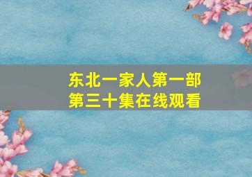 东北一家人第一部第三十集在线观看