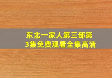 东北一家人第三部第3集免费观看全集高清