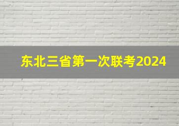 东北三省第一次联考2024