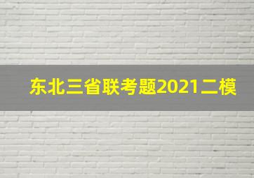 东北三省联考题2021二模