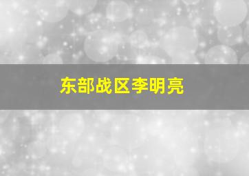 东部战区李明亮