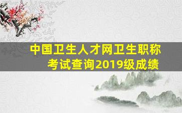 中国卫生人才网卫生职称考试查询2019级成绩