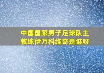 中国国家男子足球队主教练伊万科维奇是谁呀