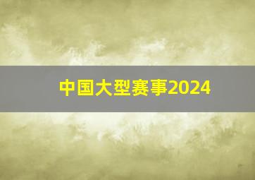 中国大型赛事2024