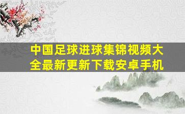 中国足球进球集锦视频大全最新更新下载安卓手机