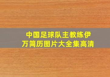 中国足球队主教练伊万简历图片大全集高清