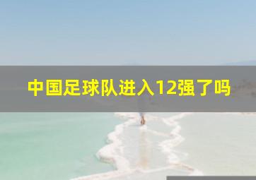 中国足球队进入12强了吗