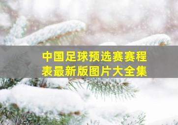 中国足球预选赛赛程表最新版图片大全集