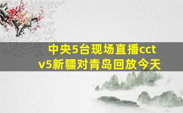 中央5台现场直播cctv5新疆对青岛回放今天