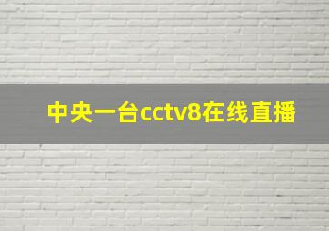 中央一台cctv8在线直播