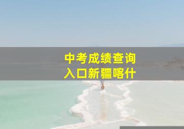 中考成绩查询入口新疆喀什