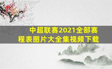 中超联赛2021全部赛程表图片大全集视频下载