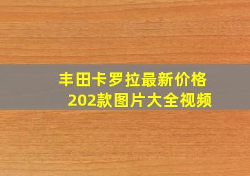 丰田卡罗拉最新价格202款图片大全视频