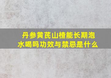 丹参黄芪山楂能长期泡水喝吗功效与禁忌是什么