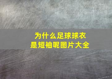 为什么足球球衣是短袖呢图片大全