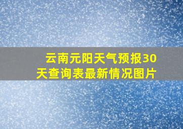 云南元阳天气预报30天查询表最新情况图片