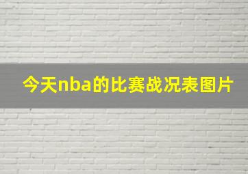 今天nba的比赛战况表图片