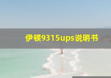 伊顿9315ups说明书