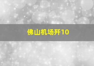 佛山机场歼10