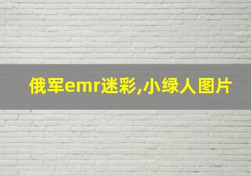 俄军emr迷彩,小绿人图片