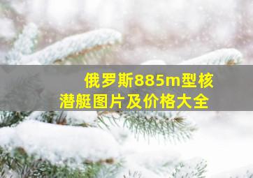 俄罗斯885m型核潜艇图片及价格大全