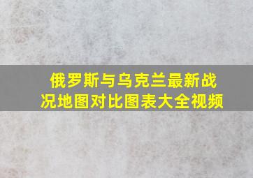 俄罗斯与乌克兰最新战况地图对比图表大全视频